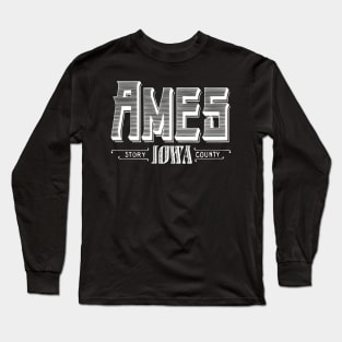 Vintage Ames, IA Long Sleeve T-Shirt